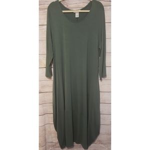 Olive Green Midi Dress Size 3x
